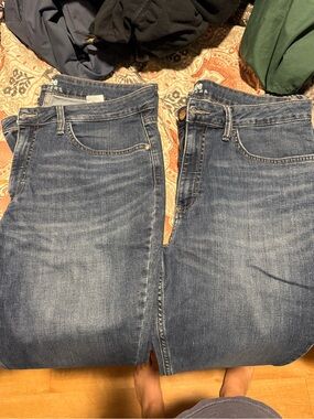 Lot of 2 Lee Women’s Washed Blue Straight Leg Jeans